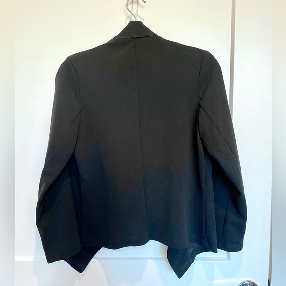 Black waterfall collar blazer - Picture 3 of 3